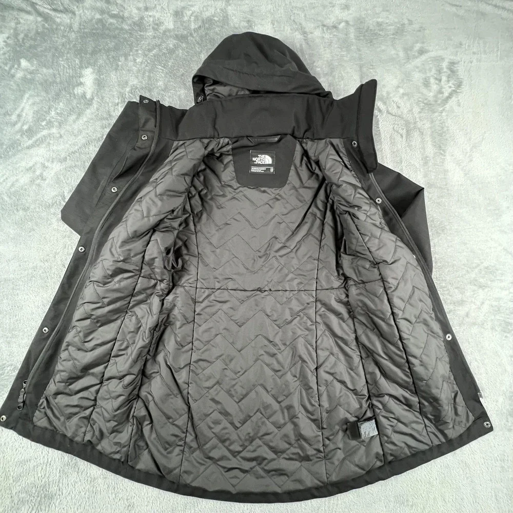 The North Face Coat Womens XS Black DryVent Insulated Long Hooded Parka NF0A3C8G - Picture 7 of 16